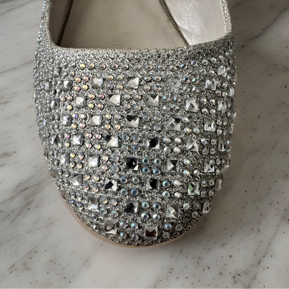 Silver Rhinestone Flats - Picture 2 of 3
